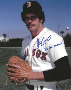 AUTOGRAPHED STEVE CRAWFORD "86 AL Champs" 8X10 Boston Red Sox photo