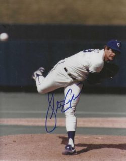 AUTOGRAPHED STEVE CRAWFORD 8X10 Kansas City Royals photo