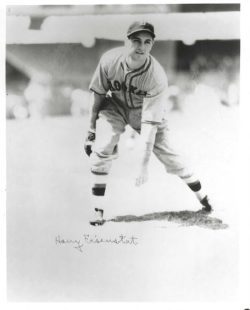 AUTOGRAPHED HARRY EISENSTAT 8X10 Brooklyn Dodgers photo