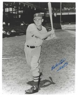 AUTOGRAPHED DEL ENNIS 8x10 Philadelphia Phillies photo
