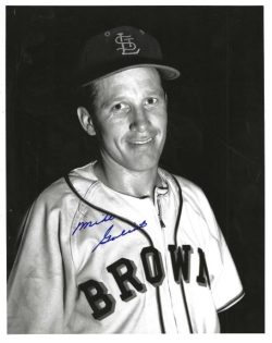 AUTOGRAPHED MIKE GOLIAT 8X10 St. Louis Browns Photo