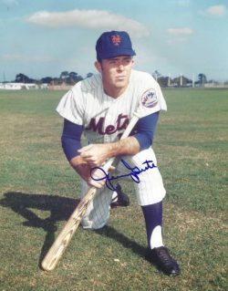 AUTOGRAPHED  JERRY GROTE 8x10 New York Mets Photo