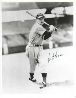 AUTOGRAPHED BERT HAAS 8X10 Cincinnati Reds Photo
