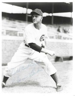 AUTOGRAPHED WARREN HACKER 8X10 Chicago Cubs Photo
