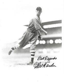 AUTOGRAPHED MEL HARDER 8X10 Cleveland Indians Photo