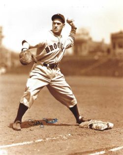 AUTOGRAPHED BUDDY HASSETT 8x10 Brooklyn Dodgers photo
