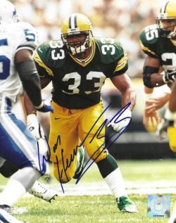 Autographed WILLIAM HENDERSON 8X10 Green Bay Packers Photo