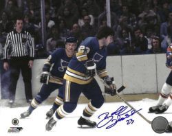 Autographed BOB HESS 8X10 St. Louis Blues Photo