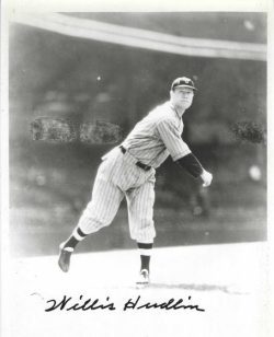 AUTOGRAPHED WILLIS HUDLIN 8x10 Cleveland Indians Photo