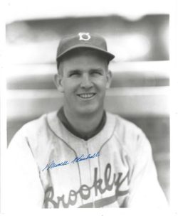 AUTOGRAPHED NEWELL KIMBALL 8x10 Brooklyn Dodgers photo