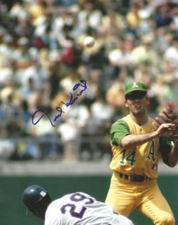 AUTOGRAPHED TED KUBIAK 8x10 Oakland A's Photo