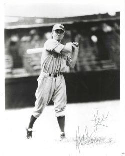 AUTOGRAPHED HAL LEE 8X10 Boston Braves photo