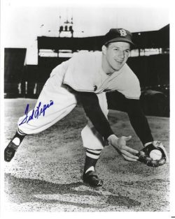 AUTOGRAPHED TED LEPCIO 8X10 Boston Red Sox photo