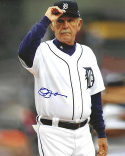 AUTOGRAPHED JIM LEYLAND  8X10 Detroit Tigers Photo