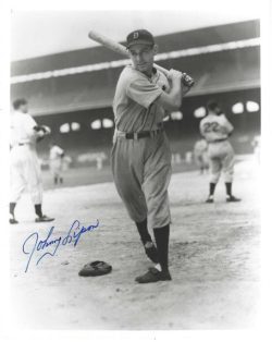 AUTOGRAPHED JOHNNY LIPON 8X10 Detroit Tigers Photo