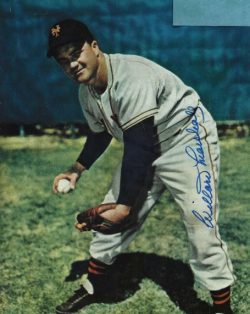 AUTOGRAPHED WILLARD MARSHALL 8x10  New York Giants Photo