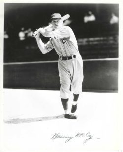 AUTOGRAPHED BENNY MCCOY 8x10 Philadelphia A's Photo