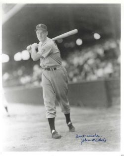 AUTOGRAPHED JOHN MCHALE 8X10 Detroit Tigers Photo