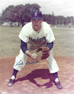 AUTOGRAPHED BOB MILLIKEN 8X10 Brooklyn Dodgers photo
