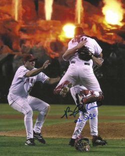 AUTOGRAPHED BENJI MOLINA "02 WSC" 8x10 California Angels Photo