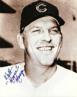 AUTOGRAPHED WALT "MOOSE" MORYN 8X10 Chicago Cubs Photo