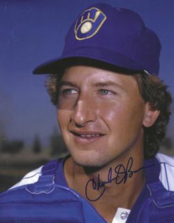 AUTOGRAPHED CHARLIE O'BRIEN 8x10 Milwaukee Brewers Photo