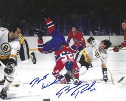 Autographed BRAD PARK 8x10 Boston Bruins Photo