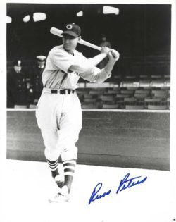 AUTOGRAPHED RUSS PETERS 8x10 Cleveland Indians Photo