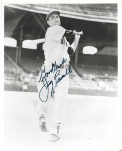 AUTOGRAPHED JIMMY PIERSALL 8X10 Boston Red Sox photo