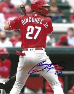 Autographed GABRIEL RINCONES 8X10 Philadelphia Phillies Photo