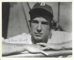 AUTOGRAPHED CARVEL BAMA ROWELL 8X10 Boston Braves photo