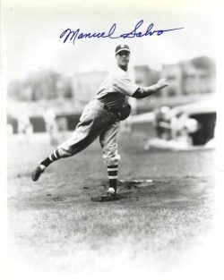 AUTOGRAPHED MANUEL SALVO 8X10 Boston Braves photo