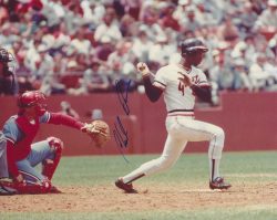 AUTOGRAPHED CHILI DAVIS 8x10 San Francisco Giants photo