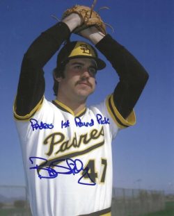 AUTOGRAPHED BOB SHIRLEY 8X10 San Diego Padres photo