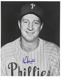 AUTOGRAPHED KEN SILVESTRI 8x10 Philadelphia Phillies Photo