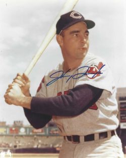 AUTOGRAPHED JOHNNY TEMPLE 8x10 Cleveland Indians Photo