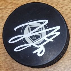 Autographed TANNER JEANNOT Los Angeles Kings Hockey Puck