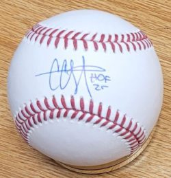 Autographed C.C. SABATHIA "HOF 25" Official Major League Baseball Beckett