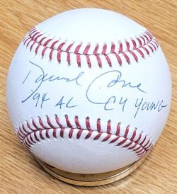 Autographed David Cone "94 AL Cy Young" Official Major League Baseball- Beckett