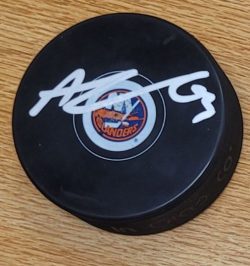 AUTOGRAPHED ADAM PELECH New York Islanders Hockey Puck