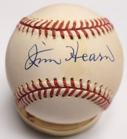 Autographed JIM HEARN Official National League Baseball