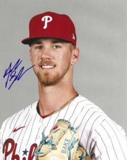 Autographed ANDREW BAKER 8X10 Philadelphia Phillies Photo