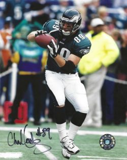 Autographed CHAD LEWIS 8X10 Philadelphia Eagles Photo