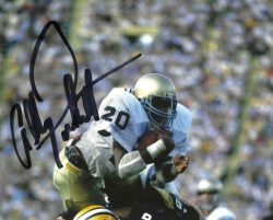 Autographed ALLEN PINKETT 8X10 Notre Dame Photo