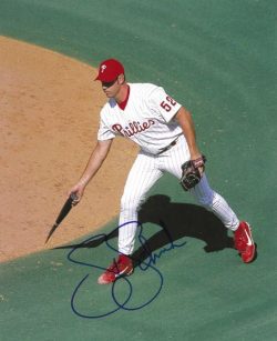 AUTOGRAPHED STEVE SCHRENK 8X10 Philadelphia Phillies Photo