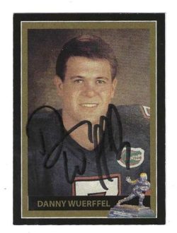 Autographed DANNY WUERFFEL 1996 Heisman Trophy Award  Winner Custom card
