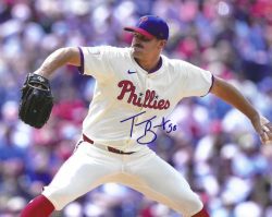 AUTOGRAPHED TANNER BANKS Philadelphia Phillies 8x10 Photo