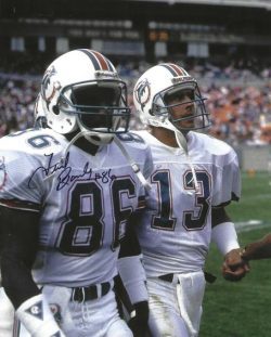 Autographed FRED BANKS 8X10 Miami Dolphins photo