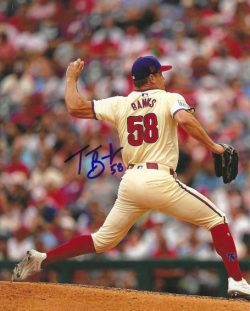 AUTOGRAPHED TANNER BANKS Philadelphia Phillies 8x10 Photo