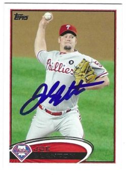 Autographed JOE BLANTON Philadelphia Phillies 2012 Topps Card